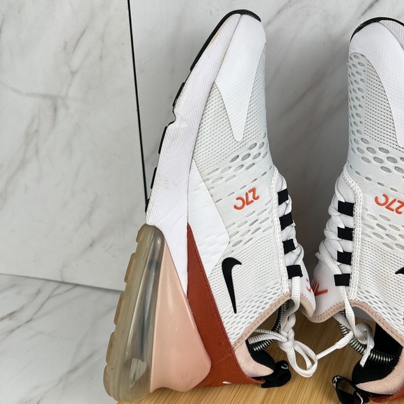 Nike Air Max 270 Womens Size 11 White Pink Oxford Running Walk Shoes DQ4693-100 - Picture 5 of 12